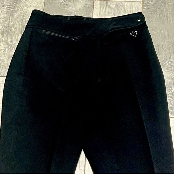 Vintage Obermeyer Black Fitted Stirrup Ski Snow Pant 8 R M - Picture 2 of 15